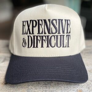 Black Expensive & Difficult Trucker Hat